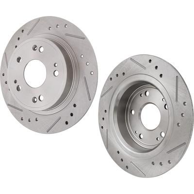 2012 Chevrolet Cruze SureStop Front Brake Discs, Cross-drilled and Slotted, Vented, Pro-Line Series