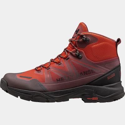 Helly Hansen Men's Cascade Mid Low-Cut Helly Tech Boots Orange 8.5