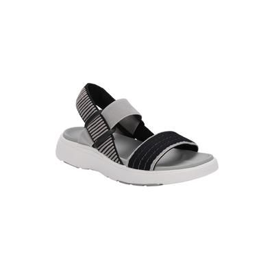 Women's Summer Casual Sandal by LAMO in Charcoal Black (Size 6 M)