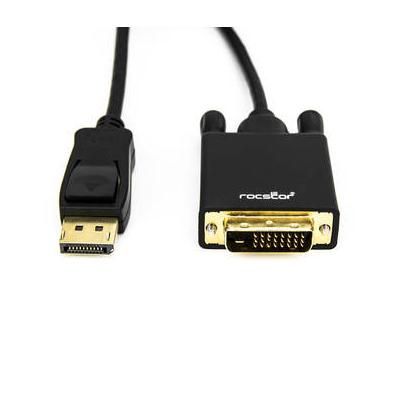 Rocstor DisplayPort 1.2 Male to DVI-D Male Adapter Cable (6') Y10C155-B1