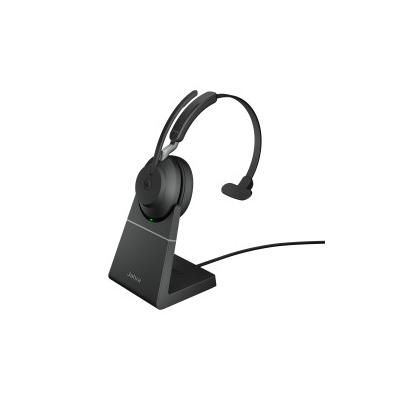 Jabra Evolve2 65, MS Mono Auricolare Wireless A Padiglione Ufficio USB tipo A Bluetooth Nero