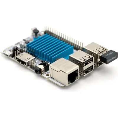 Libre Computer AML-S905X-CC Le Potato Single Board Computer with Heatsink and WiFi 4