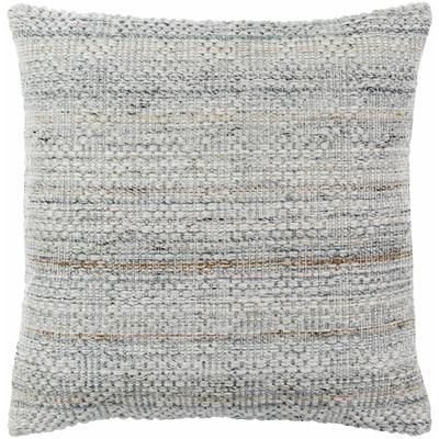 Husta 20" Square Cottage Ice Blue/Pale Blue/Light Blue/Denim Throw Pillow - Boutique Rugs