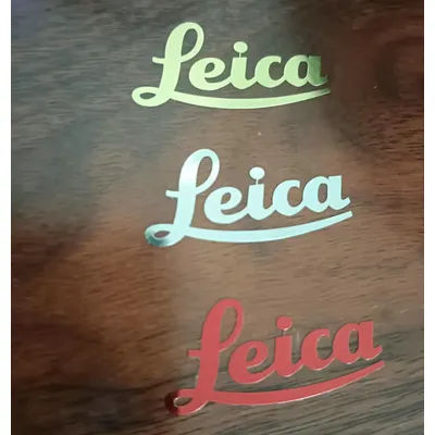 Leica logo Leica sticker Coke logo adesivo in metallo logo logo adesivo per cellulare adesivo per