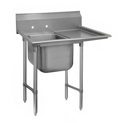 Advance Tabco 9-21-20-18R Regaline 44" 1 Compartment Sink w/ 20"L x 20"W Bowl, 12" Deep, Stainless Steel