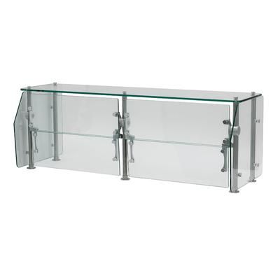 Advance Tabco DSG-18G-96 96" Multi-Use Sneeze Guard - 18"D, Counter-Mount, Glass, 96" x 18" x 18", Clear