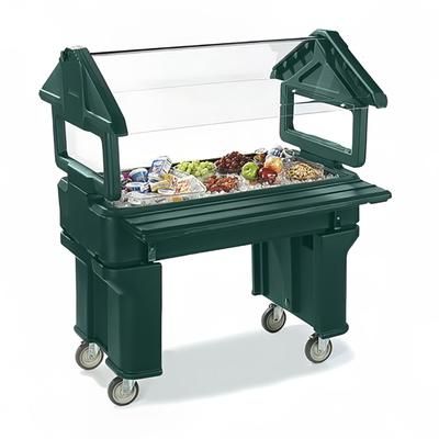 Carlisle 660508 38 7/8" SixStar Cold Food Bar - 3 Pan Capacity, Floor Model, Forest Green