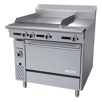 Garland C36-3-1C LP 36" Commercial Gas Range w/ Hot Top/Griddle & Convection Oven, Liquid Propane, Stainless Steel, Gas Type: LP