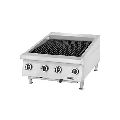 Garland UTBG36-NR36 NG 36" Countertop Charbroiler w/ Cast Iron Grates - Manual Controls, Natural Gas, Stainless Steel, Gas Type: NG