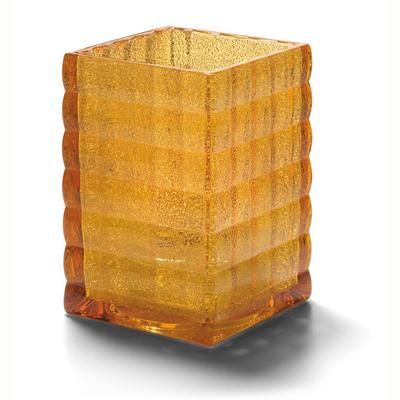 Hollowick 1533AJ Square Optic Glass Block for HD12, HD17 & HD26, 2 19/30 x 3 3/4", Amber Jewel, Yellow