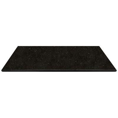 Art Marble G20630X48 30" x 48" Rectangular Granite Table Top - Indoor/Outdoor, Black Galaxy