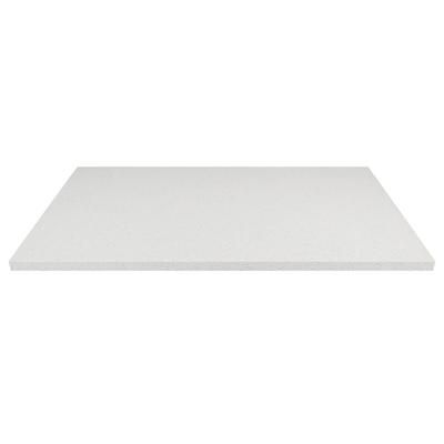 Art Marble Q40330X48 30" x 48" Rectangular Quartz Table Top - Indoor/Outdoor, Snow White
