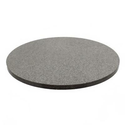 Art Marble Q405 24 RD 24" Round Quartz Table Top - Indoor/Outdoor, Storm Gray