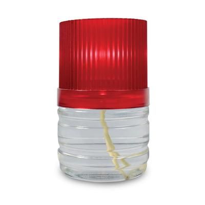 Sterno 85384 Mighty Top Candle Lamp Globe for 30126 & 30128, Red