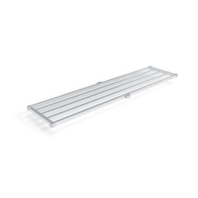 New Age 2496HD Aluminum Tubular Shelf - 96"W x 24"D, Silver