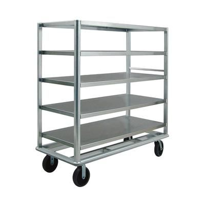 New Age 98181 Queen Mary Cart - 5 Levels, 2500 lb. Capacity, Stainless Steel, Marine Edges, Stainless Steel Shelves