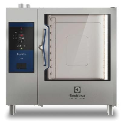 Electrolux Professional 219963 SkyLine Pro Full-Size Combi-Oven, Boilerless, Natural Gas, (10) 18" x 26" Pan Capacity, Stainless Steel, Gas Type: NG