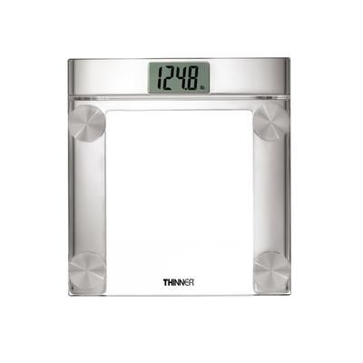 Conair Hospitality TH360WH Digital Glass Scale w/ 400 lb Capacity - 13 1/4" x 14 1/2", Chrome, LCD Display