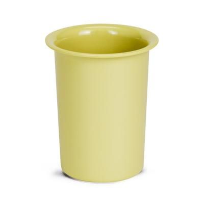 Cal-Mil 1017-61 4 1/2" Round Flatware Cylinder - 5 1/2"H, Melamine, Butter Yellow