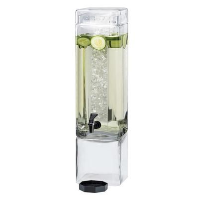 Cal-Mil 1112-3A 3 gal Beverage Dispenser w/ Ice Tube - Plastic Container, Clear Base