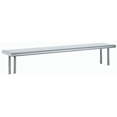 Advance Tabco OTS-12-48R 48" Old Style Table Mount Shelf - 1 Deck, Rear Turn Up, 12"L, 18 ga 430 Stainless Steel