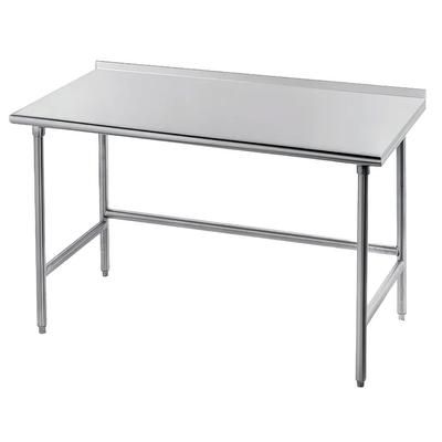 Advance Tabco TFLG-242 24" 14 ga Work Table w/ 304 Series Stainless Steel Top, 1 1/2" Backsplash