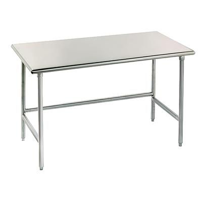 Advance Tabco TGLG-242 24" 14 ga Work Table w/ 304 Series Stainless Steel Flat Top