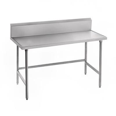 Advance Tabco TSKG-364 48" 16 ga Work Table w/ 430 Series Stainless Steel Top, 5" Backsplash