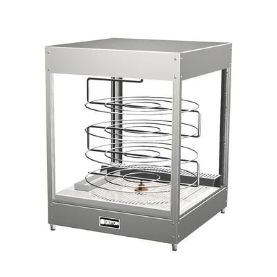 Doyon DRPR4S 22 3/8" Rotating Heated Pizza Merchandiser w/ 4 Levels, 120v, Stainless Steel