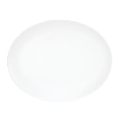 Cal-Mil 22458-1114-15 11" x 14" Oval Platter - Melamine, White, Case of 6
