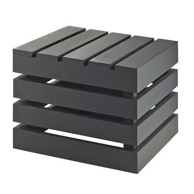 Cal-Mil 3332-10-96 Square Crate Riser - 12x12x10", Midnight Bamboo