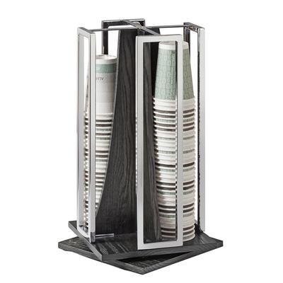Cal-Mil 3803-87 Cup & Lid Organizer, 4 Compartment, All Cup Types, Gray