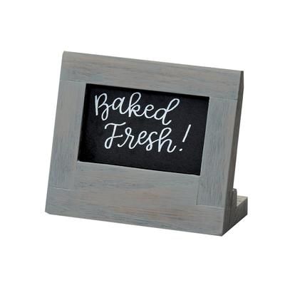 Cal-Mil 3818-23-83 Write On Sign, 5 1/2" x 2 1/2" x 4 1/2", Gray, Case of 6