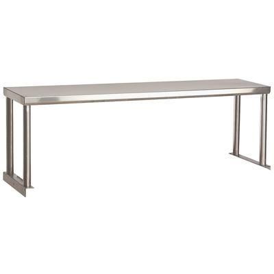 Advance Tabco STOS-5-18 Single Table Mounted Overshelf, 77 3/4" x 18", Stainless Steel