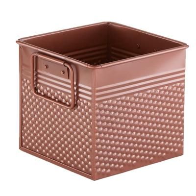 American Metalcraft BEVC655 Rectangular Cooling Tub - 6 1/4"L x 5 3/4"W x 5 3/4"H, Copper