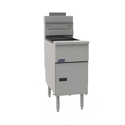 Pitco VF-65S NG Commercial Gas Fryer - 65 lb Vats, Floor Model, Natural Gas, Stainless Steel, Gas Type: NG