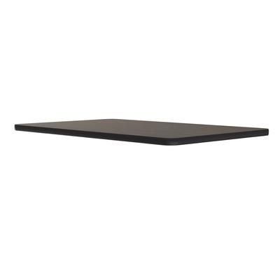 Correll CT3048-01-09 Cafe Breakroom Table Top, 1 1/4" High Pressure, 30 x 48", Walnut, Brown, 1.25 in