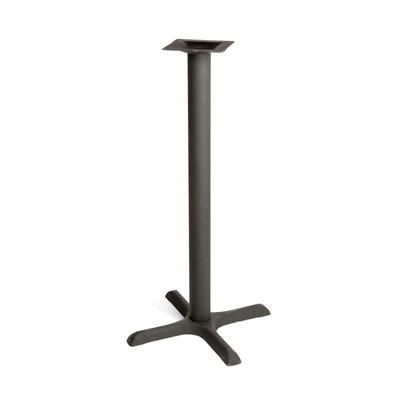 Oak Street B22-BAR Bar Height Table Base w/ 22 x 22" Base Spread, Cast Iron, Black