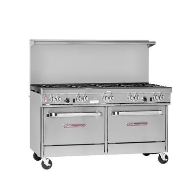 Southbend 4606AD-2TL NG 60" 5 Burner Commercial Gas Range w/ Griddle & 1 Standard & 1 Convection Ovens, Natural Gas, Stainless Steel, Gas Type: NG, 115 V