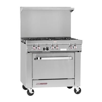 Southbend S36A-3T LP 36" Commercial Gas Range w/ Full Griddle & Convection Oven, Liquid Propane, Stainless Steel, Gas Type: LP, 115 V