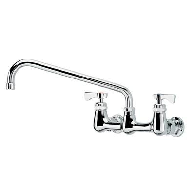 Krowne 14-812L-L-G2 Wall Mount Faucet w/ 12" Swing Spout & Lever Handles - 8" Centers, 0.5 GPM