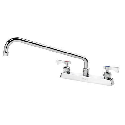 Krowne 15-514L-L-E2 Deck Mount Faucet w/ 14" Swing Spout & Lever Handles - 8" Centers, 0.5 GPM