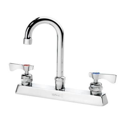 Krowne 15-525L-L-E3 Deck Mount Faucet w/ 3 1/2" Gooseneck Spout & Lever Handles - 8" Centers, 1.0 GPM