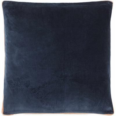 Tamir 20" Square Modern Cotton Midnight Blue/Onyx/Ink/Brick Red/Charcoal Throw Pillow - Boutique Rugs