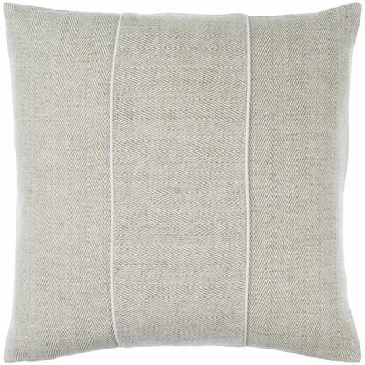 Sonel 22" Square Modern Light Gray/Sterling Gray/Slate Gray Taupe/Off White Throw Pillow - Boutique Rugs