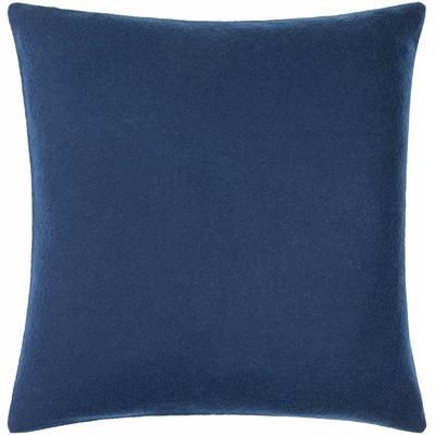 Meabh 20" Square Modern Wool Navy Throw Pillow - Boutique Rugs