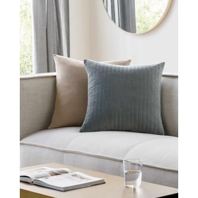 Rania 22" Square Modern Cotton Sage Throw Pillow - Boutique Rugs