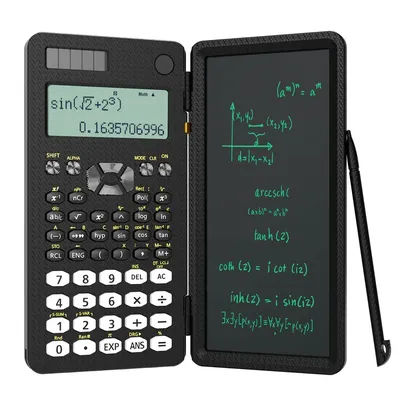Mini Scientific Calculator with Writing Tablet Calculators Notepad Memo Office Electronics School