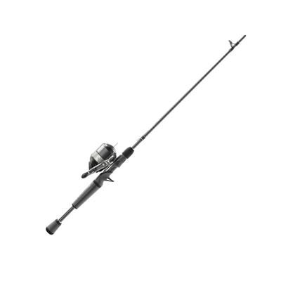 Zebco Omega Pro Spincast Reel and Rod Combo 6ft 2-PC IM6 Graphite Pole Split MaxTac Grip Rod Handle SZ 30 Reel Pre-spooled w/ 10lb Zebco Line Black