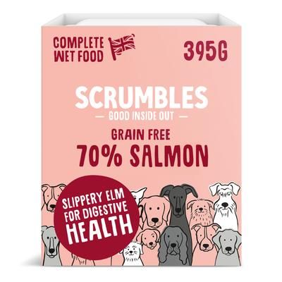 14x395g Salmon Grain Free Scrumbles Wet Dog Food